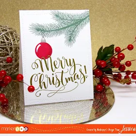 Sunny Studio Stamps: Holiday Style Christmas Card by Jessica Frost-Ballas