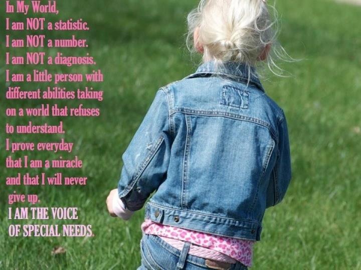 I Am The Voice of Special Needs!
