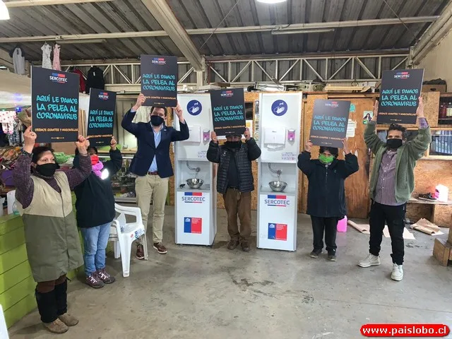 🇨🇱 😷Entregan kits de sanitización en feria libres y mercados de la provincia de Osorno