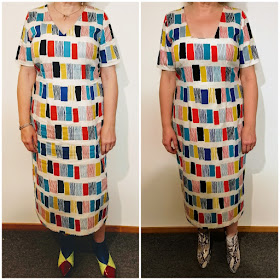 Creates Sew Slow: Kobayashi Squiggle Squares TNT Midi Dress