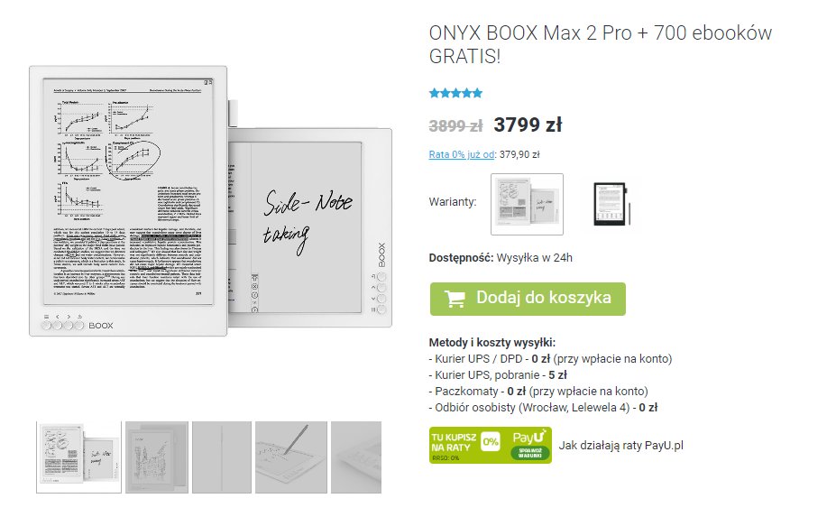 Onyx Boox Max 2 Pro na czytio.pl