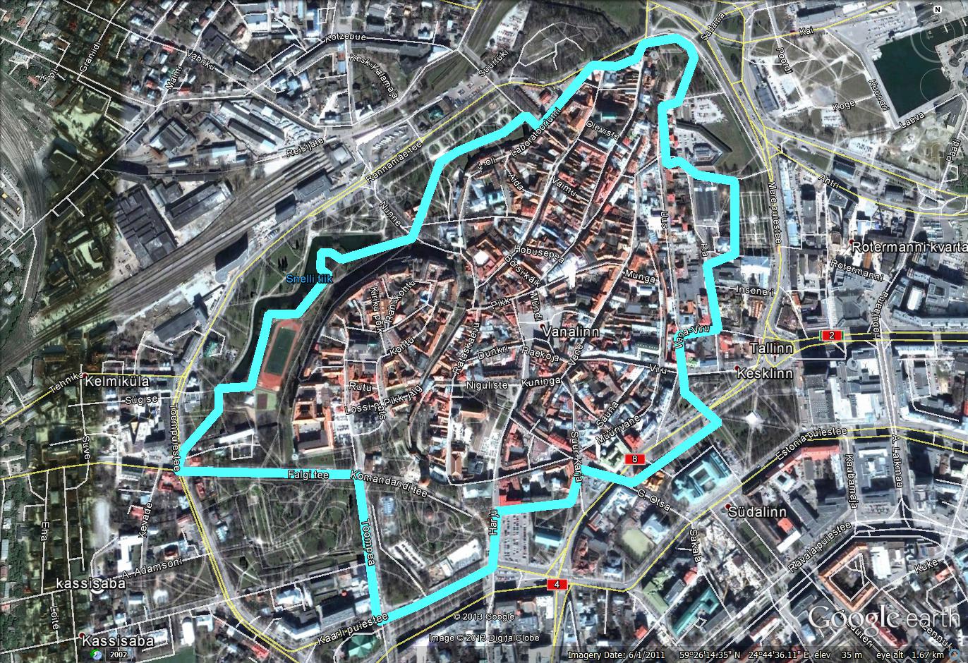tallinna vanha kaupunki kartta Pentti Murole blogi: Pyörällä Tallinnassa Penan reiteillä   osa 1 tallinna vanha kaupunki kartta