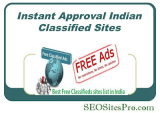Instant Approval Indian Classified Sites List