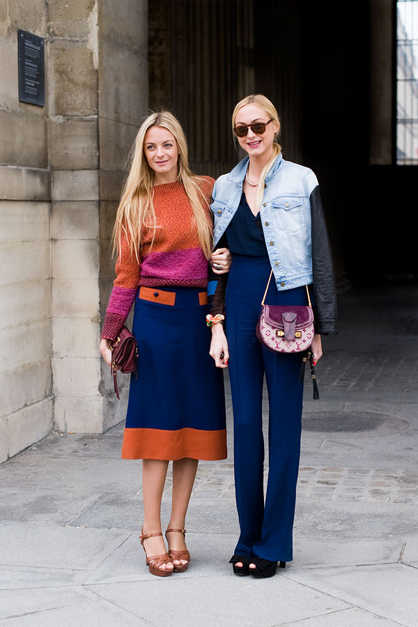 Paris Fashion Week AW 2011...The Courtin-Clarins Sisters