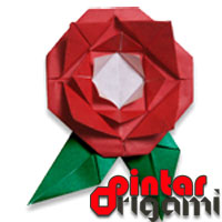  Cara Membuat Origami Bunga Mawar  Cara  Membuat  Origami  