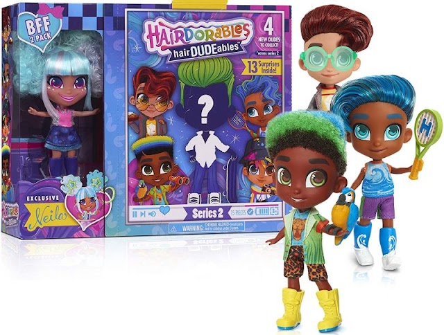 New HairDUDEables Boy Characters 2020: Hairdorables BFF Pack Series 2
