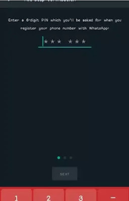 Two-Factor Authentication in WhatsApp