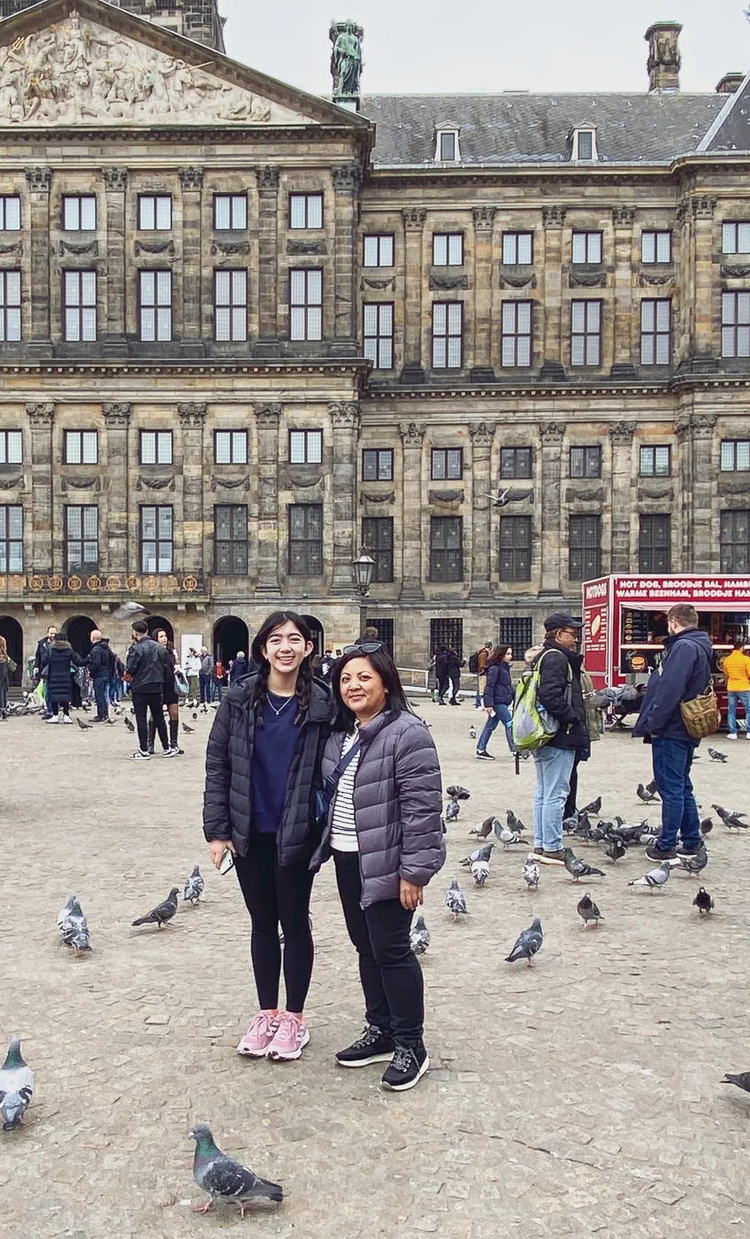 3 day amsterdam itinerary, dam square, royal palace amsterdam, amsterdam in spring
