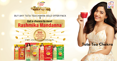 Meet Rashmika Mandanna Tata Tea Chakra & win 1G Gold Contest