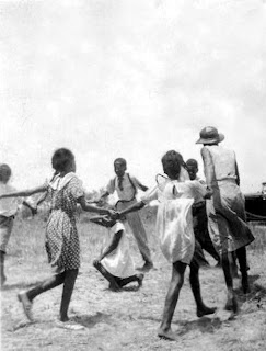 Children playing singing games in Eatonville, Florida in 1935