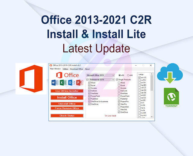 Office 2013-2024 C2R Install & Install Lite 7.7.7.5 Latest Update