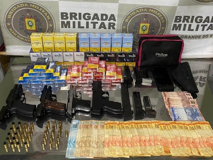 BM prende homem em posse de carga roubada e três pistolas em Cachoeirinha 