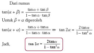 rumus tan 2a