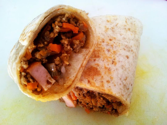Syazwana Jamal: Resepi : Roti Tortilla inti daging