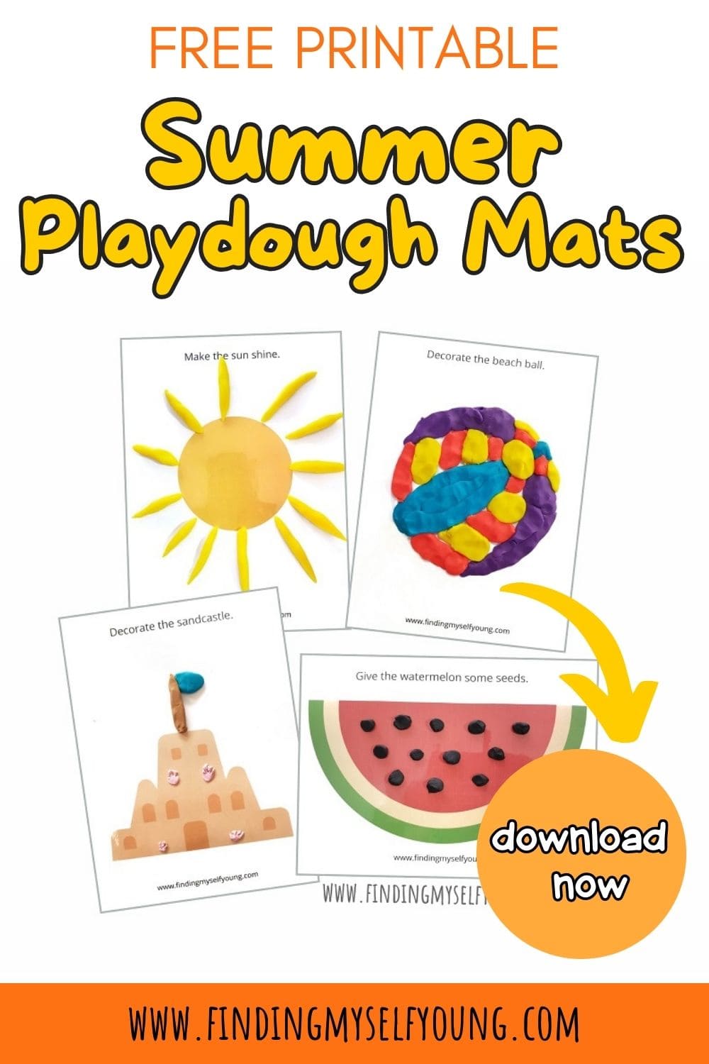 Free Printable Summer Playdough Mats - Active Littles