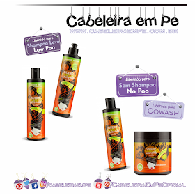 Linha Quero Cabelão Cacheado - Griffus (Shampoo e Creme para pentear liberados para Low Poo, Condicionador e máscara liberados para No Poo e Cowash)