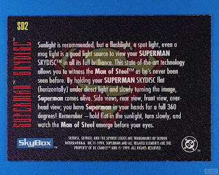 1994 SkyBox DC Master Series - #SD2 - Superman Skydisc
