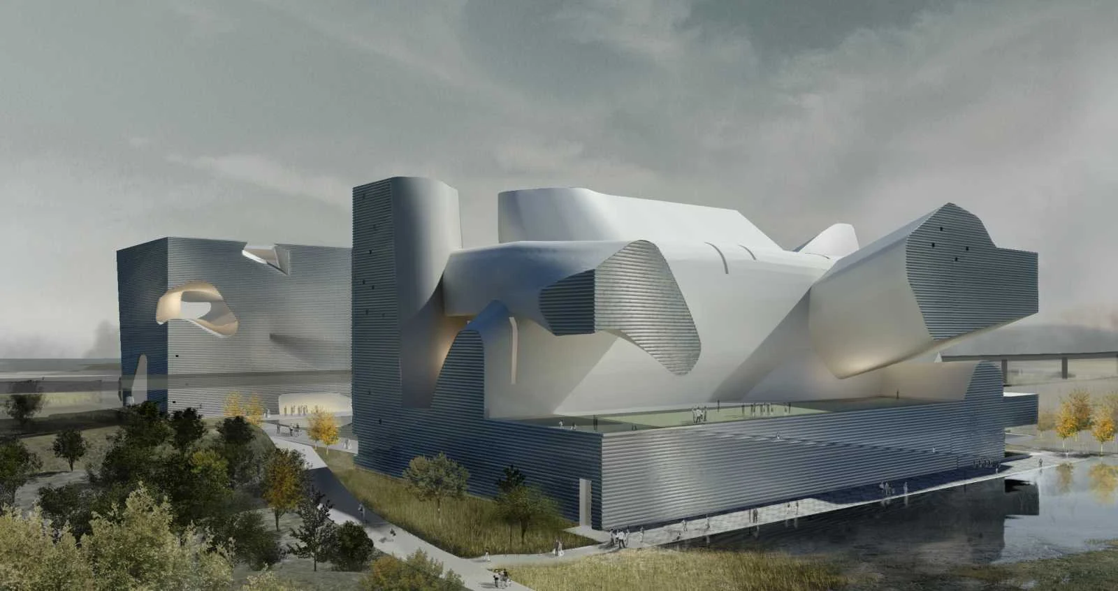 Tientsin, Cina: Ecology Museum And Planning Museum by Steven Holl
