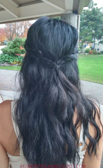 braided half-up do