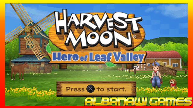 تحميل لعبة Harvest Moon – Hero of Leaf Valley لاجهزة psp ومحاكي ppsspp من الميديا فاير