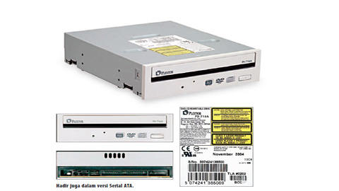 Spesifikasi DVD RW PLEXTOR PX-716SA , Hadir Juga Dalam Versi Serial ATA