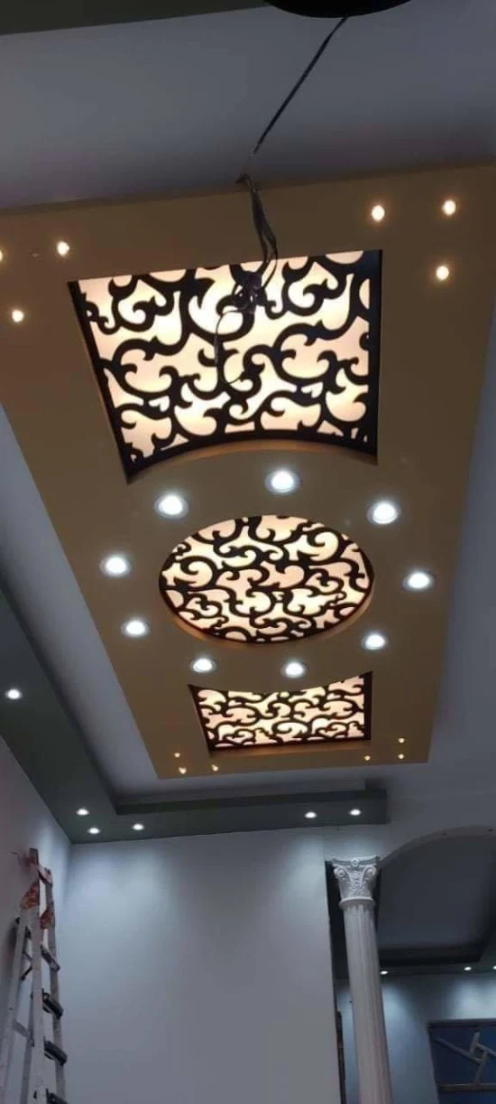 contoh plafon motif cutting batik