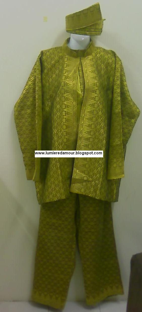 lumi re d amour Baju  Songket Hijau Pucuk Pisang utk disewa