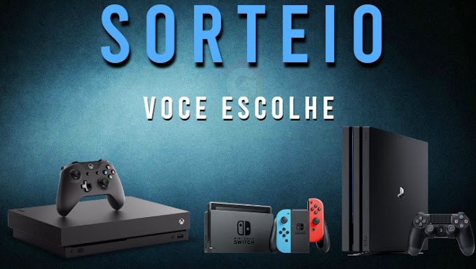 Sorteio de um Nintendo Switch, Xbox One X ou  Playstation 4 - O Vencedor escolhe!