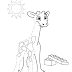 Kids Page: - Giraffe connect the dots gif Coloring Pages