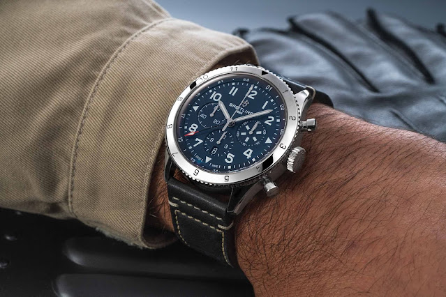 Breitling lançou a nova réplica de relógios da série Breitling Super AVI 46mm