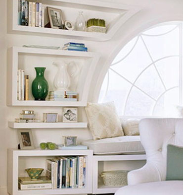 Bookshelves in Living Rooms 