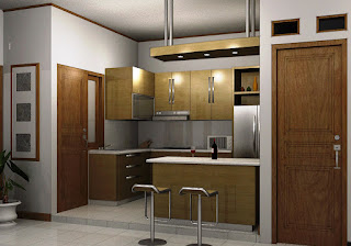 Minimalist Kitchen with Mini Bar