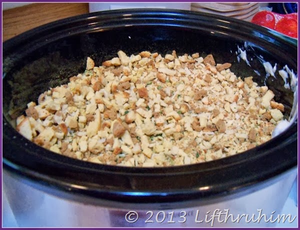 Chicken Stuffing Casserole unbaked