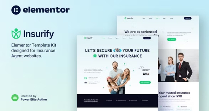 Best Insurance Agent & Consulting Elementor Template Kit