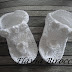 Sandália de crochê de bebe