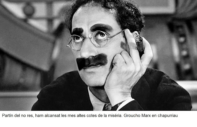 partín del no res, ham alcansat les mes altes cotes de la miséria, Groucho Marx, chapurriau