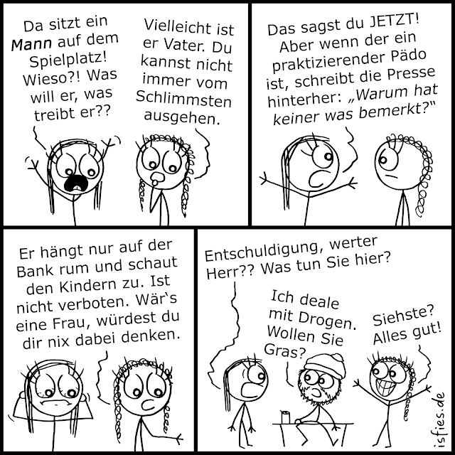 Spielplatz-Comic. Is fies!