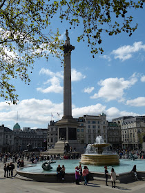 Nelson's Column in Trafalgar Square, London