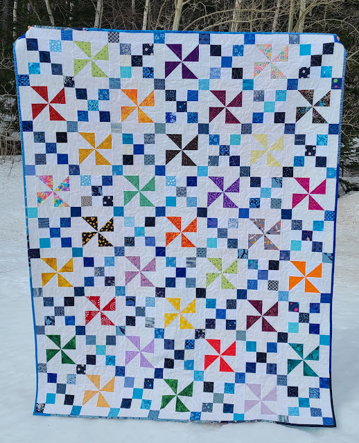 Pinwheel Irish Chain quilt | DevotedQuilter.com