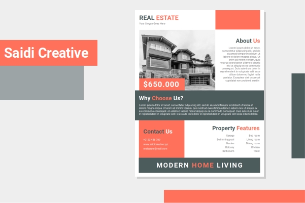 Free Real Estate Flyer Template Word Document Fully Editable File