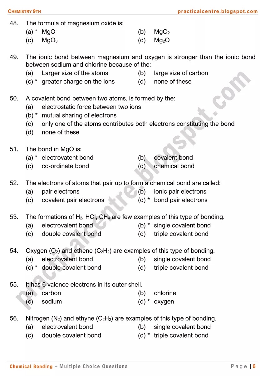 chemical-bonding-multiple-choice-questions-6