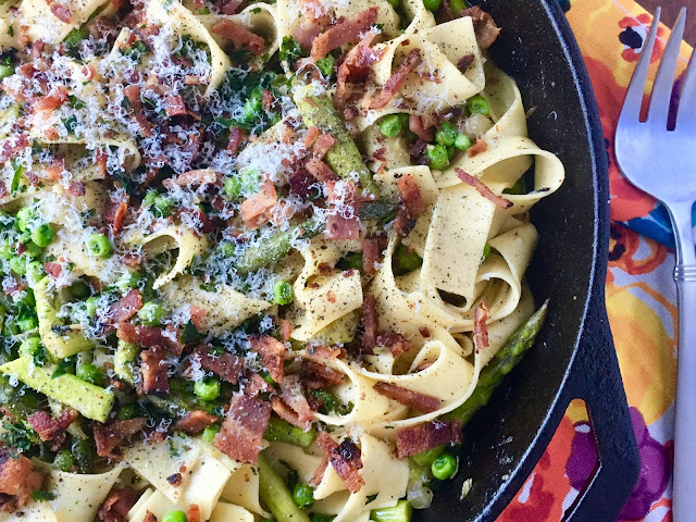 Pea-and-Asparagus-Carbonara-Recipe