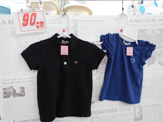 中古品　ＤＯＵＢＬＥ_Ｂ　黒　半袖Ｔシャツ　９０㎝　９９０円　ａｎｙＦＡＮ　ネイビー　半袖Ｔシャツ　９０㎝　２９０円