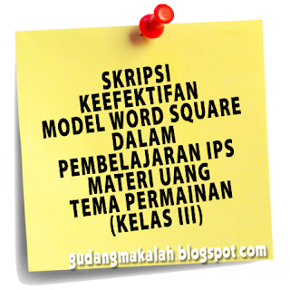 contoh skripsi pgsd