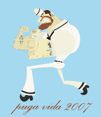 a tattoo of Peter Parrot from the Tex Avery short 'I Wanna Be A Sailor". a tattoo of Peter Parrot from the Tex Avery short 'I Wanna Be A Sailor".