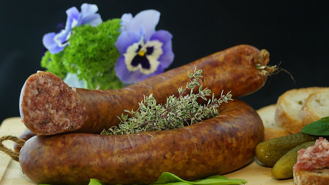 Two Long Links of Italian Sausage