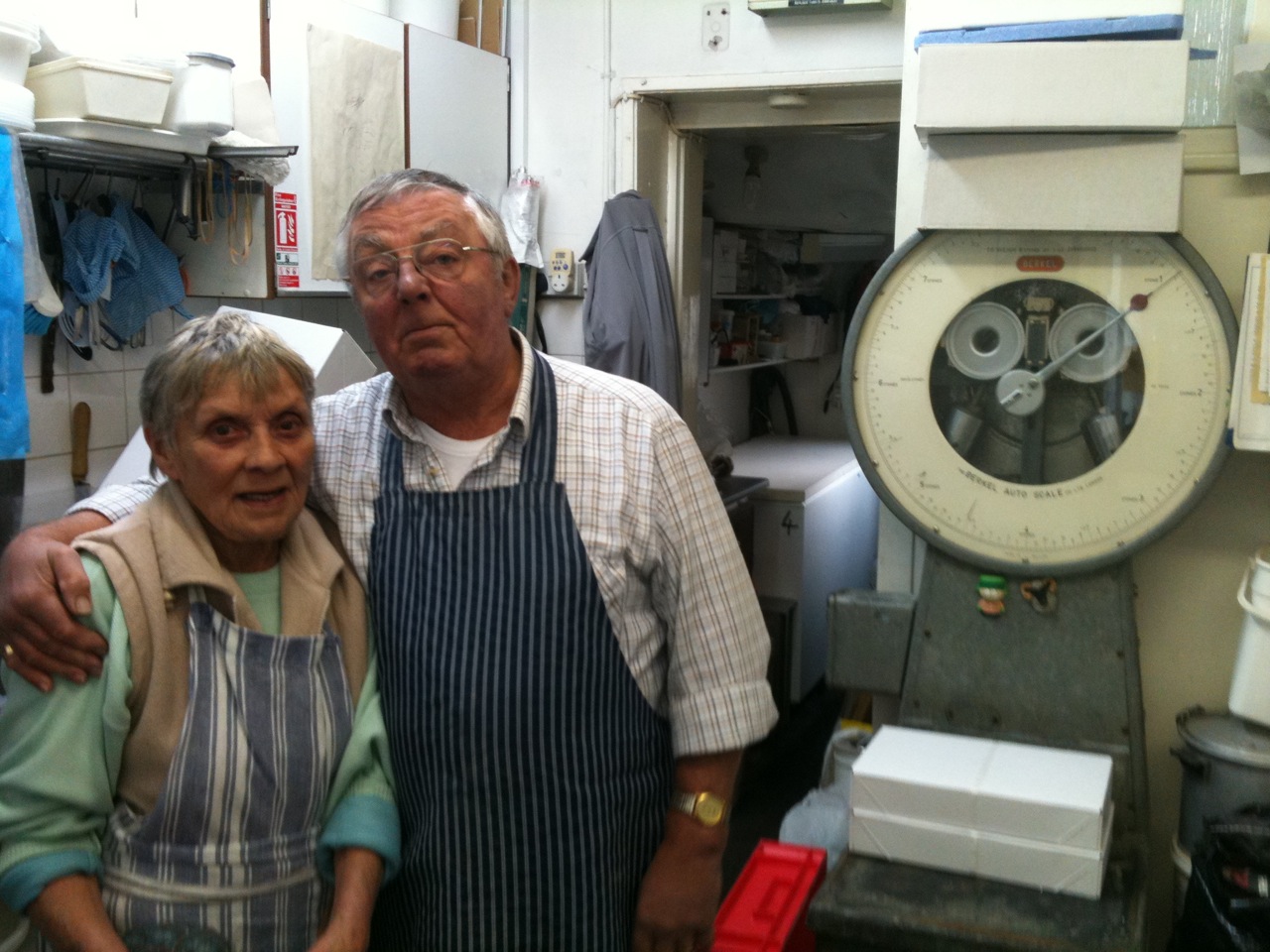 Mike and Mary Watts fishmongers Kemptown