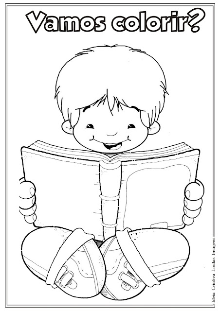 Desenho do Dia do Livro Infantil para colorir