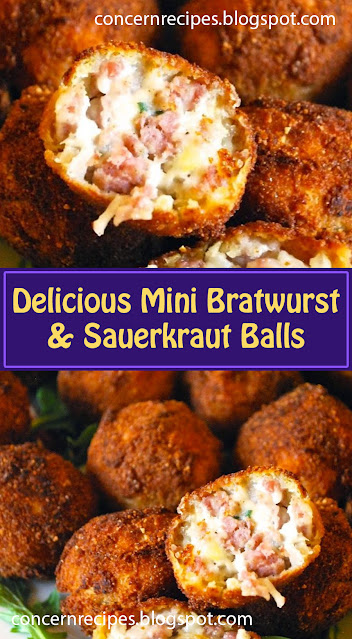 Delicious Mini Bratwurst & Sauerkraut Balls