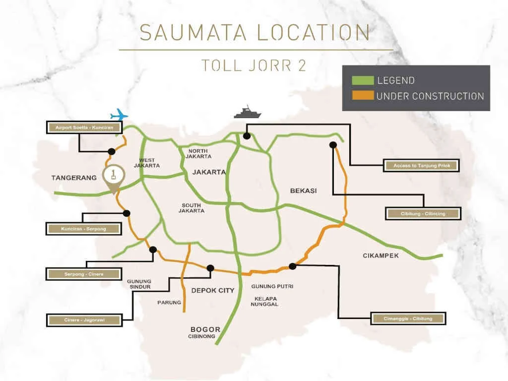 Peta Lokasi Apartemen Saumata